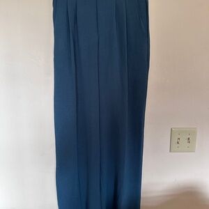Tulle Deep Blue Straight Leg Pants